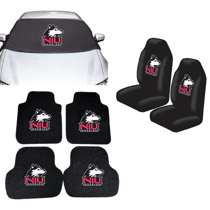 Northern Illinois Huskies NCAA Car Front Windshield Cover Seat Cover Floor Mats