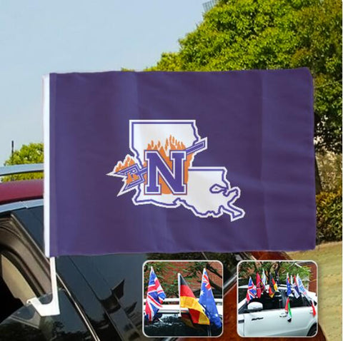 Northwestern State Demons NCAAB Car Window Flag