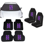 Northwestern Wildcats NCAA Car Front Windshield Cover Seat Cover Floor Mats