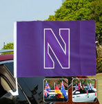 Northwestern Wildcats NCAAB Car Window Flag
