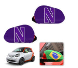 Northwestern Wildcats NCAAB Car rear view mirror cover-View Elastic