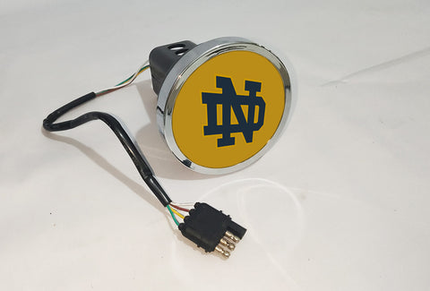 Notre Dame Fighting Irish NCAA Hitch Cover LED Brake Light for Trailer