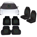 Notre Dame Fighting Irish NCAA Car Front Windshield Cover Seat Cover Floor Mats