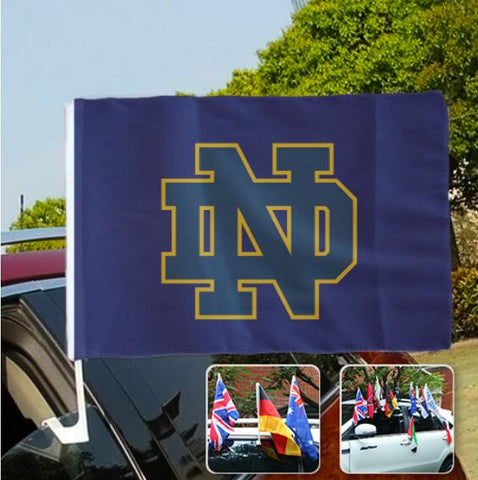 Notre Dame Fighting Irish NCAAB Car Window Flag