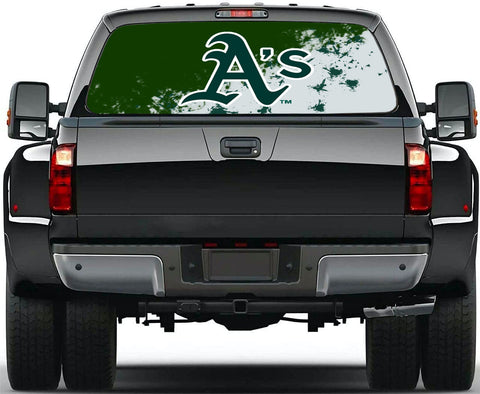 Oakland Athletics MLB Truck SUV Decals Paste Film Stickers Rear Window