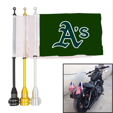 Oakland Athletics MLB Motocycle Rack Pole Flag