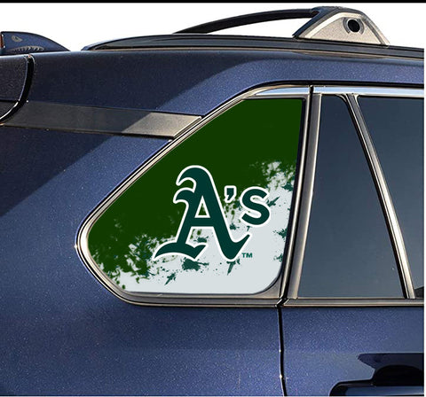 Oakland Athletics MLB Rear Side Quarter Window Vinyl Decal Stickers Fits Toyota Rav4