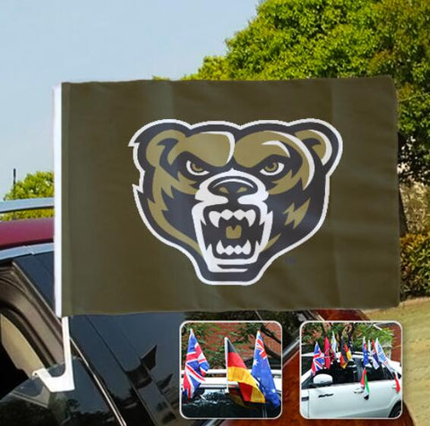 Oakland Golden Grizzlies NCAAB Car Window Flag