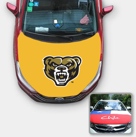 Oakland Golden Grizzlies NCAA Car Auto Hood Engine Cover Protector