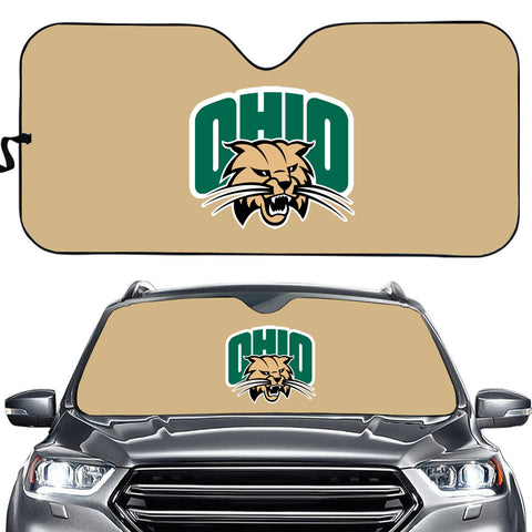 Ohio Bobcats NCAA Car Windshield Sun Shade Universal Fit Sunshade