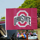 Ohio State Buckeyes NCAAB Car Window Flag