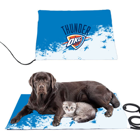 Oklahoma City Thunder NBA Pet Heating Pad Constant Heated Mat