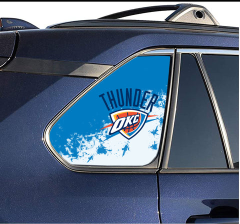Oklahoma City Thunder NBA Rear Side Quarter Window Vinyl Decal Stickers Fits Toyota Rav4