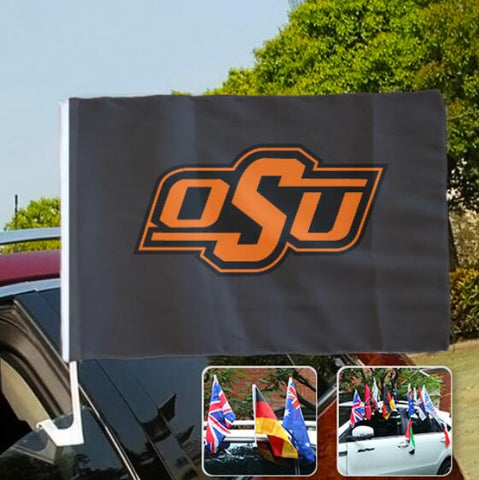 Oklahoma State Cowboys NCAAB Car Window Flag