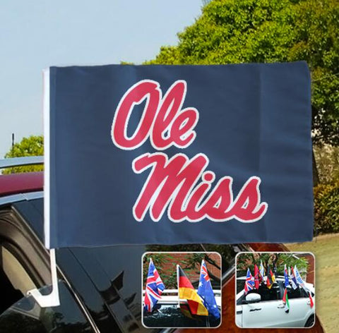 Ole Miss Rebels NCAAB Car Window Flag