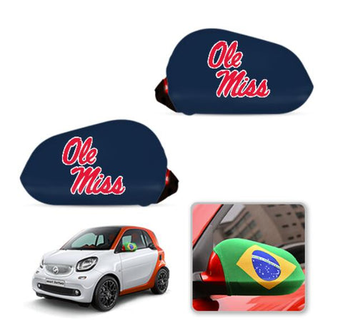 Ole Miss Rebels NCAAB Car rear view mirror cover-View Elastic