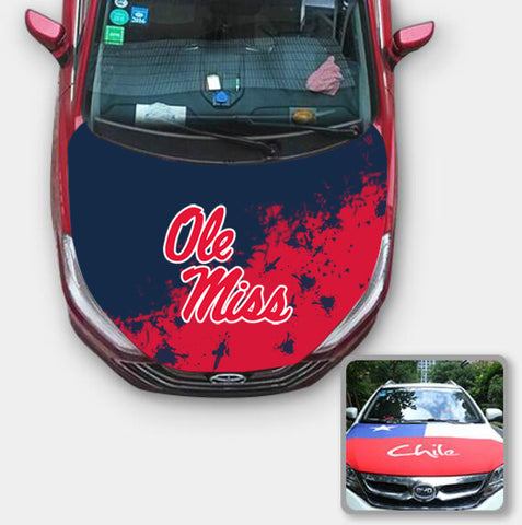 Ole Miss Rebels NCAA Car Auto Hood Engine Cover Protector