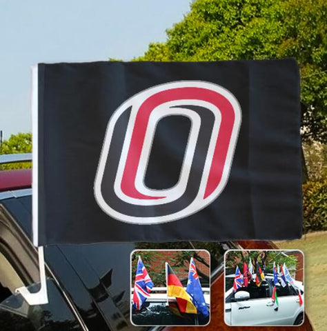 Omaha Mavericks NCAAB Car Window Flag