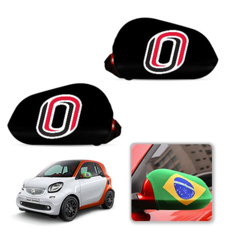 Omaha Mavericks NCAAB Car rear view mirror cover-View Elastic