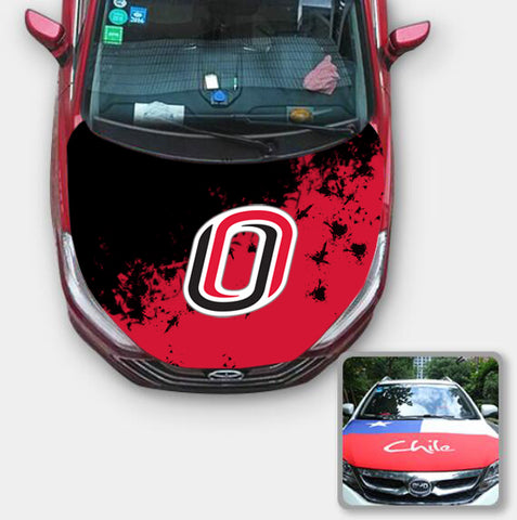 Omaha Mavericks NCAA Car Auto Hood Engine Cover Protector