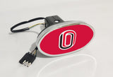 Omaha Mavericks NCAA Hitch Cover LED Brake Light for Trailer