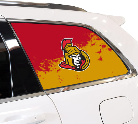Ottawa Senators NHL Rear Side Quarter Window Vinyl Decal Stickers Fits Jeep Grand
