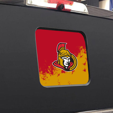 Ottawa Senators NHL Rear Back Middle Window Vinyl Decal Stickers Fits Dodge Ram GMC Chevy Tacoma Ford