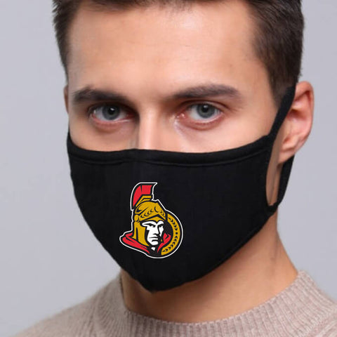 Ottawa Senators NHL Face Mask Cotton Guard Sheild 2pcs
