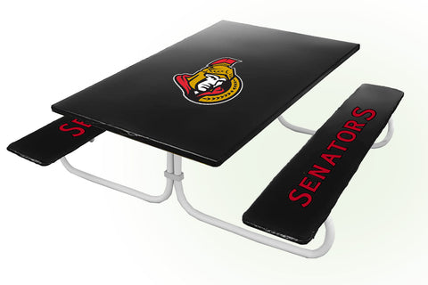 Ottawa Senators NHL Picnic Table Bench Chair Set Outdoor Cover