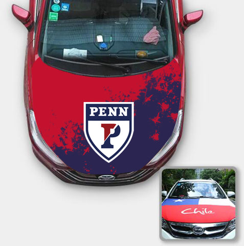 Penn Quakers NCAA Car Auto Hood Engine Cover Protector