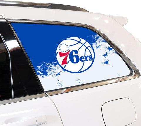 Philadelphia 76ers NBA Rear Side Quarter Window Vinyl Decal Stickers Fits Jeep Grand