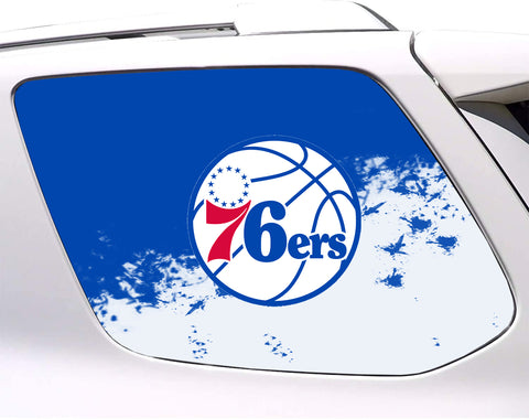 Philadelphia 76ers NBA Rear Side Quarter Window Vinyl Decal Stickers Fits Toyota 4Runner