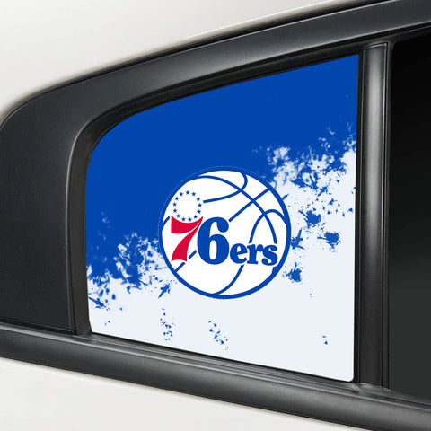 Philadelphia 76ers NBA Rear Side Quarter Window Vinyl Decal Stickers Fits Dodge Charger