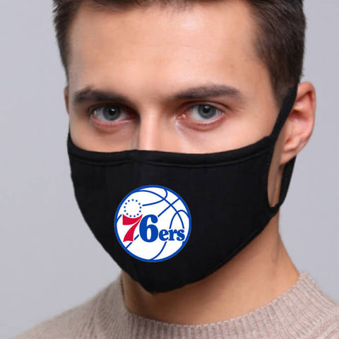 Philadelphia 76ers NBA Face Mask Cotton Guard Sheild 2pcs