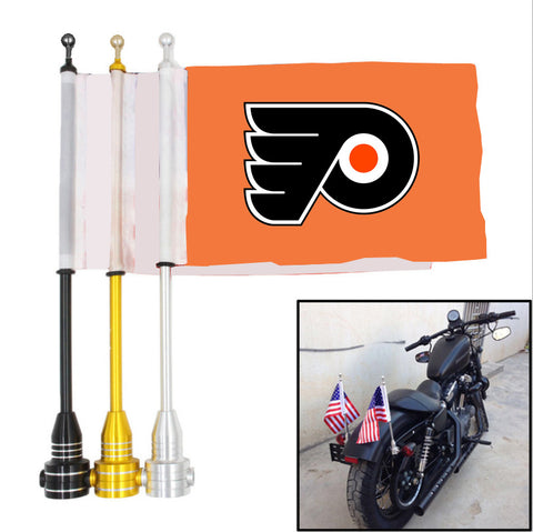 Philadelphia Flyers NHL Motocycle Rack Pole Flag