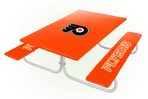Philadelphia Flyers NHL Picnic Table Bench Chair Set Outdoor Cover