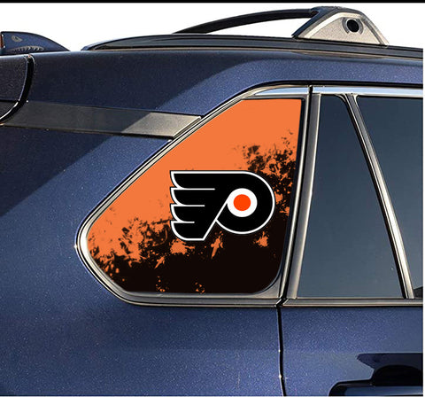Philadelphia Flyers NHL Rear Side Quarter Window Vinyl Decal Stickers Fits Toyota Rav4