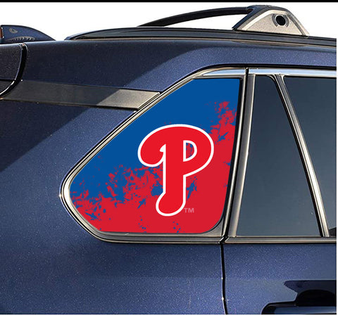 Philadelphia Phillies MLB Rear Side Quarter Window Vinyl Decal Stickers Fits Toyota Rav4