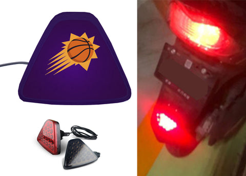 Phoenix Suns NBA Car Motorcycle tail light LED brake flash Pilot rear