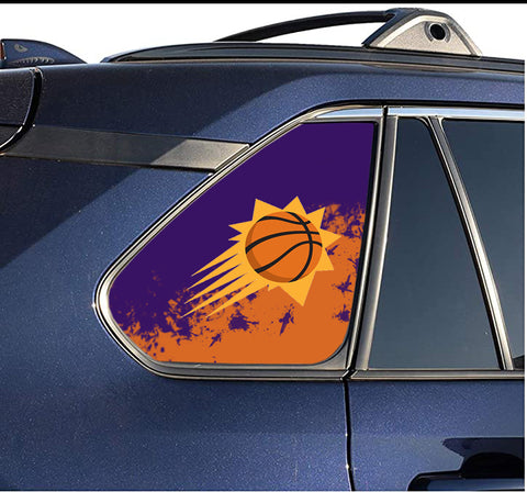 Phoenix Suns NBA Rear Side Quarter Window Vinyl Decal Stickers Fits Toyota Rav4