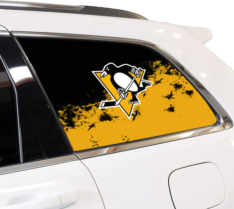 Pittsburgh Penguins NHL Rear Side Quarter Window Vinyl Decal Stickers Fits Jeep Grand