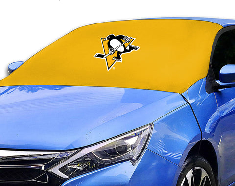 Pittsburgh Penguins NHL Car SUV Front Windshield Snow Cover Sunshade