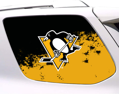 Pittsburgh Penguins NHL Rear Side Quarter Window Vinyl Decal Stickers Fits Toyota 4Runner