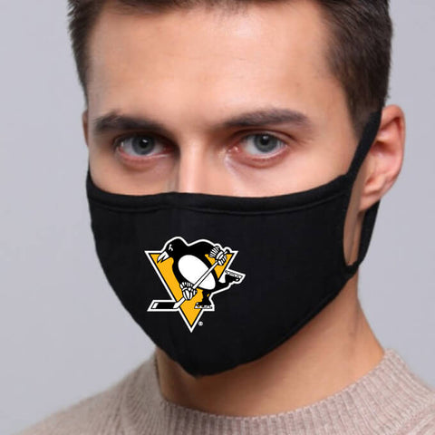 Pittsburgh Penguins NHL Face Mask Cotton Guard Sheild 2pcs