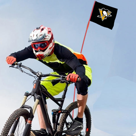 Pittsburgh Penguins NHL Bicycle Bike Rear Wheel Flag