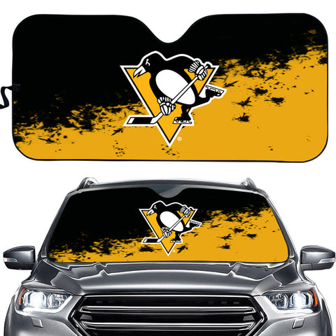 Pittsburgh Penguins NHL Car Windshield Sun Shade Universal Fit Sunshade