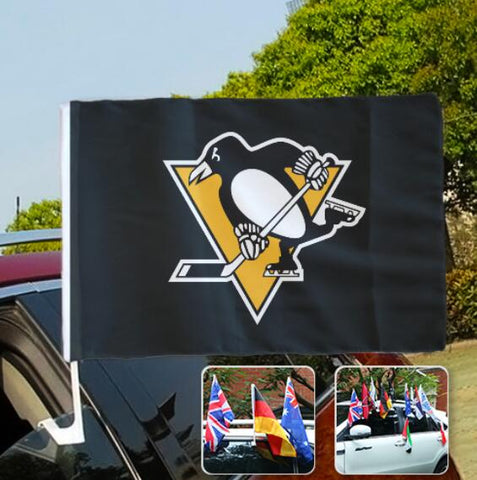 Pittsburgh Penguins NHL Car Window Flag