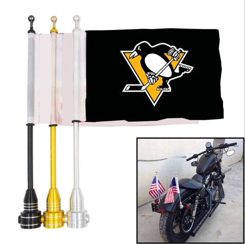 Pittsburgh Penguins NHL Motocycle Rack Pole Flag