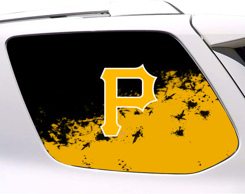 Pittsburgh Pirates MLB Rear Side Quarter Window Vinyl Decal Stickers Fits Toyota 4Runner