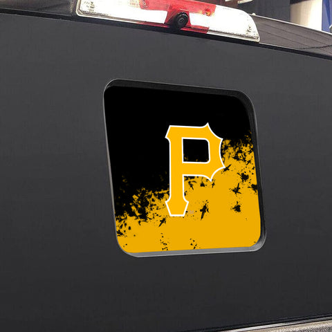 Pittsburgh Pirates MLB Rear Back Middle Window Vinyl Decal Stickers Fits Dodge Ram GMC Chevy Tacoma Ford